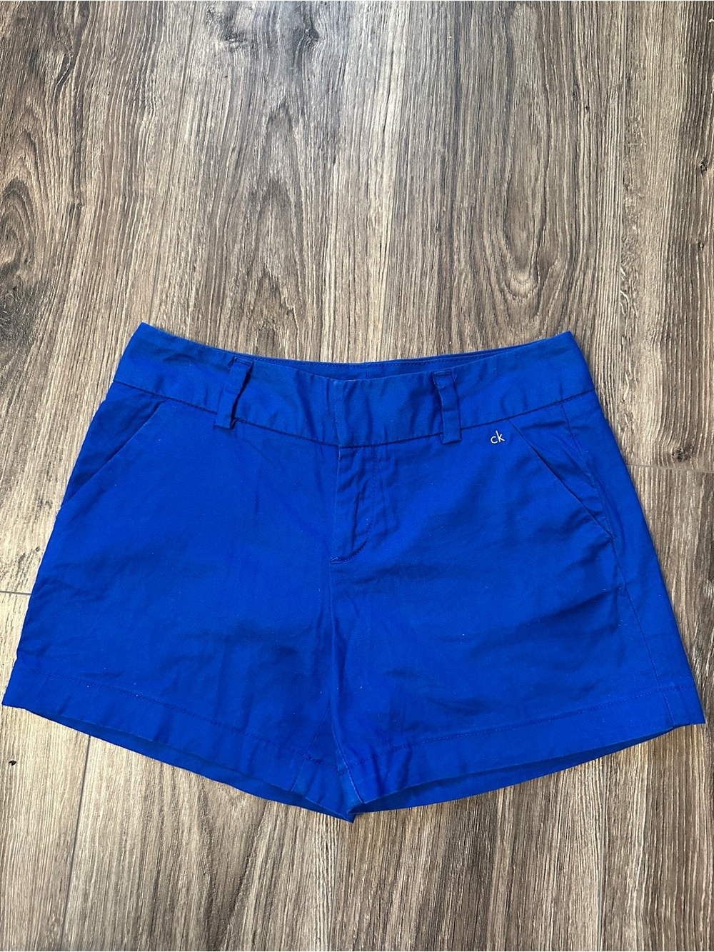 Calvin Klein Blue Women's Linen Cotton Shorts